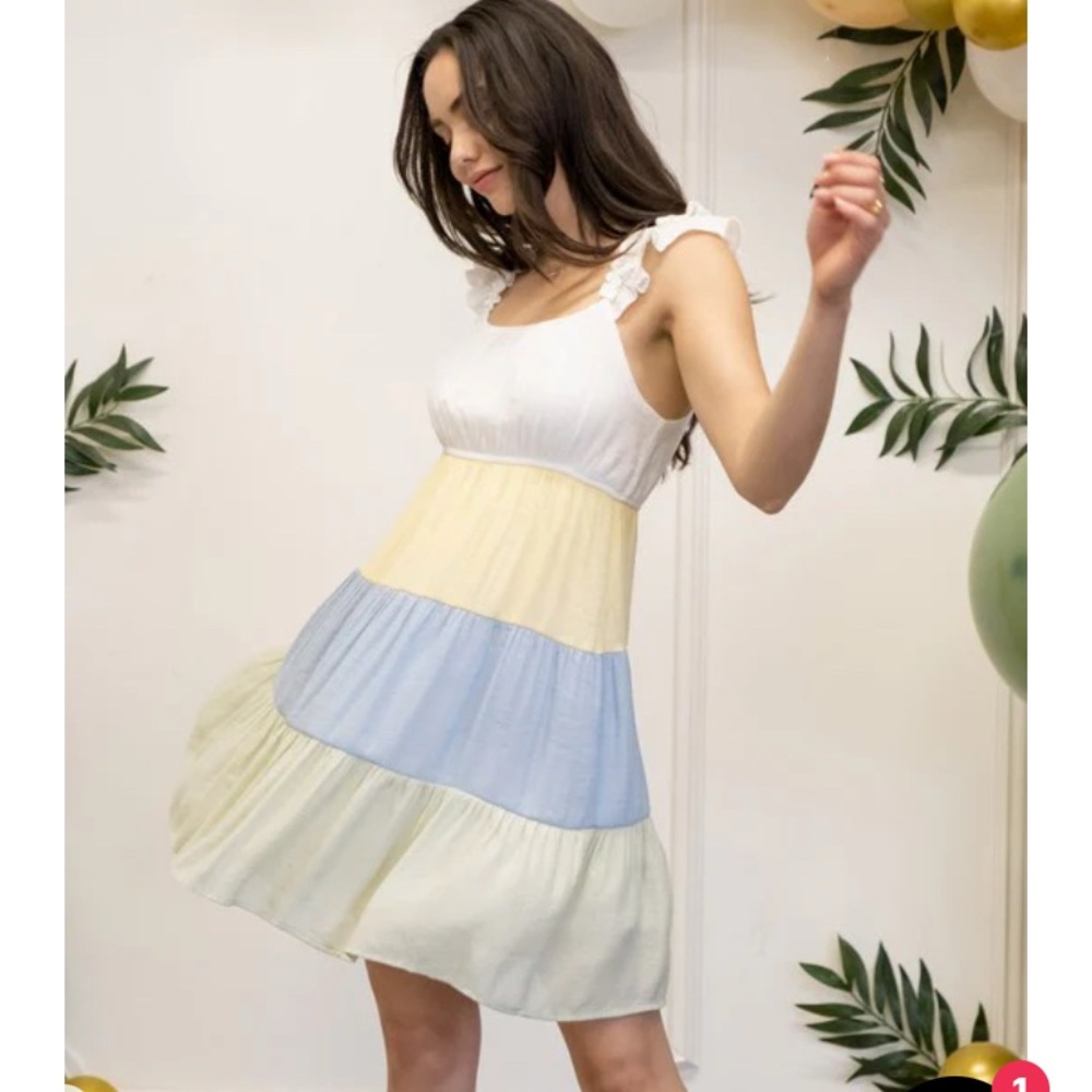 Mine Ruffle Tiered Mini Dress - Picture 2 of 8
